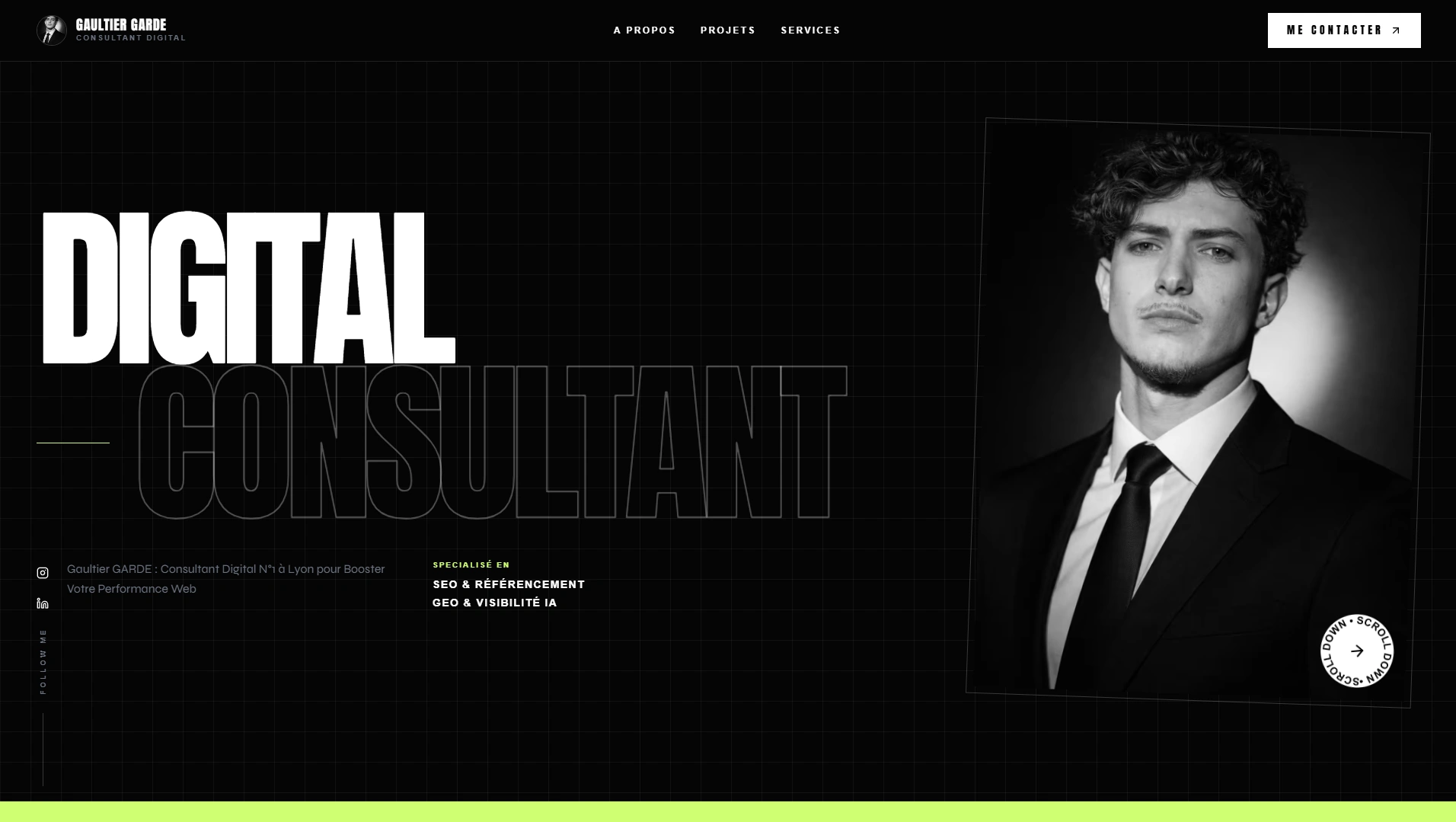 Aperçu du site Gaultier Garde — consultant SEO & GEO indépendant