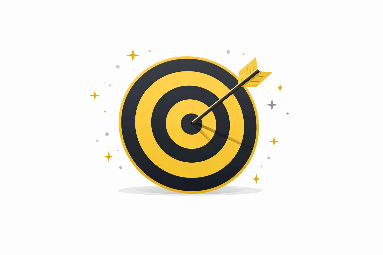 Cible et disque de tir à l'arc représentant l'objectif de positionnement premium du cabinet OR Expert Conseil à Bordeaux