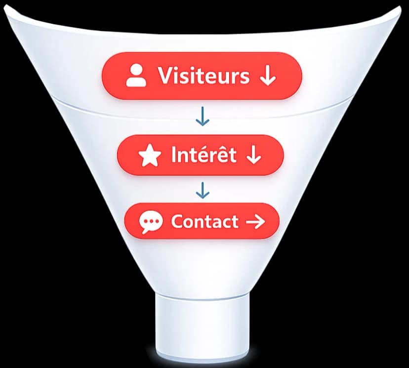 Entonnoir premier plan