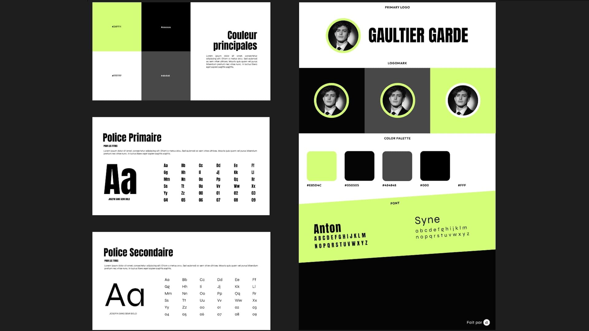 Direction artistique et design du site de Gaultier Garde, consultant SEO à Lyon